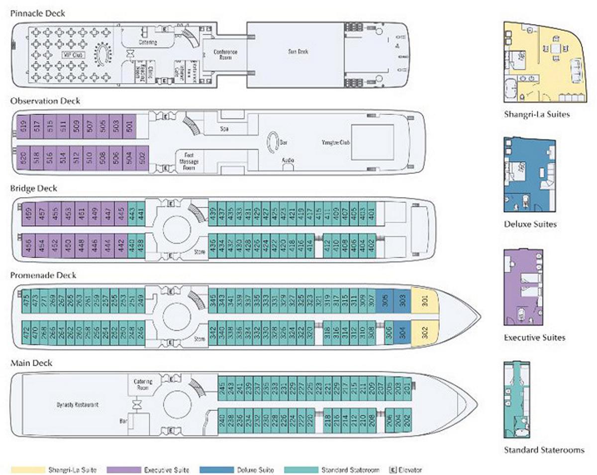 River Empress deck plan